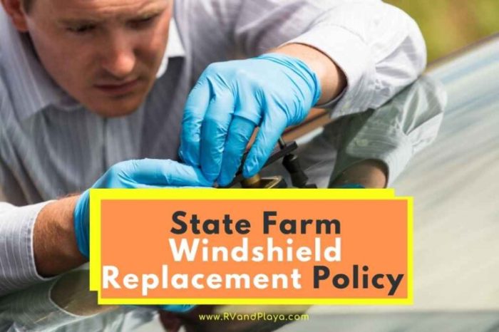 State Farm glass coverage for windshield repair